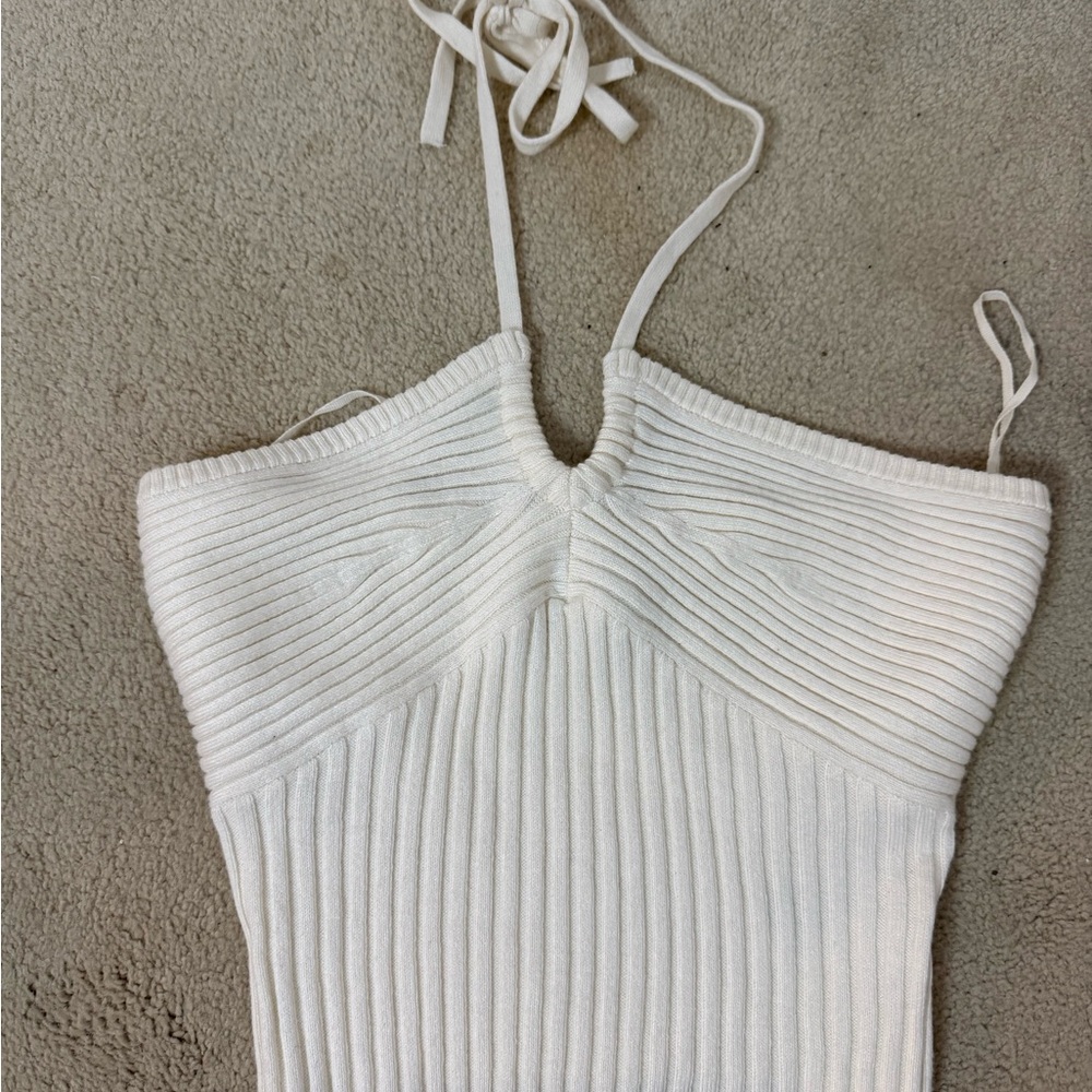 American Eagle Outfitters White Ribbed Camisole